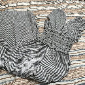 Striped/dotted jumpsuit.